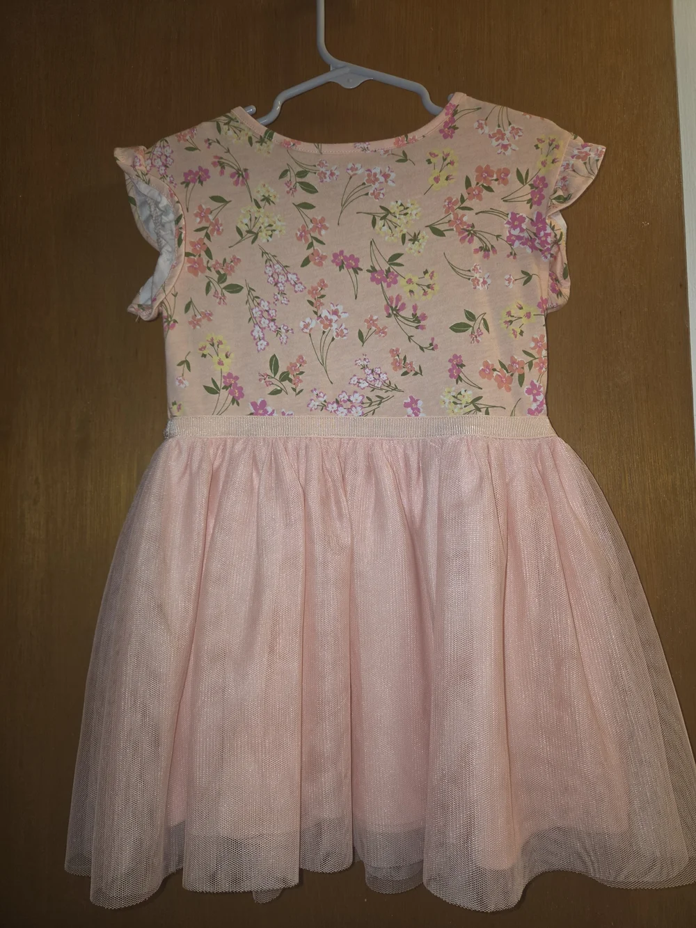 The Children's Place Pink Floral Tulle Party Dress